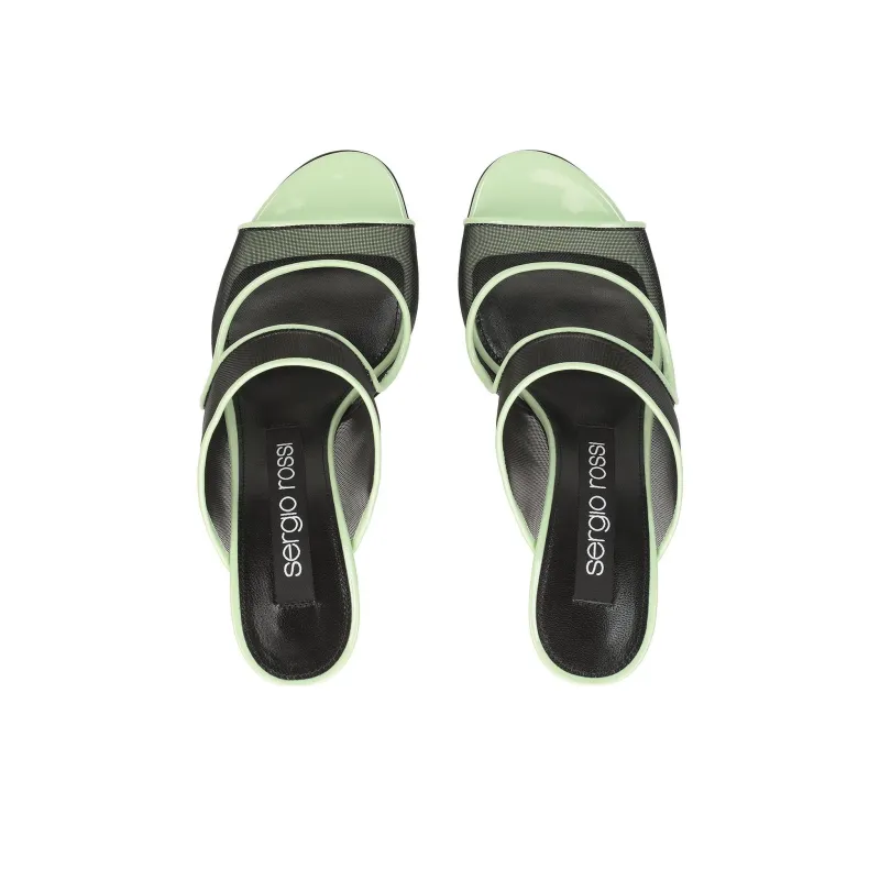SERGIO ROSSI Mesh-panelling Pointed-toe Pumps-3