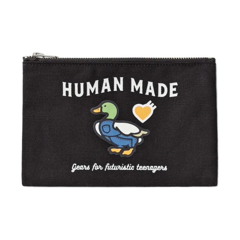 HUMAN MADE 100% Cotton Clutch Regular Unisex Black-0
