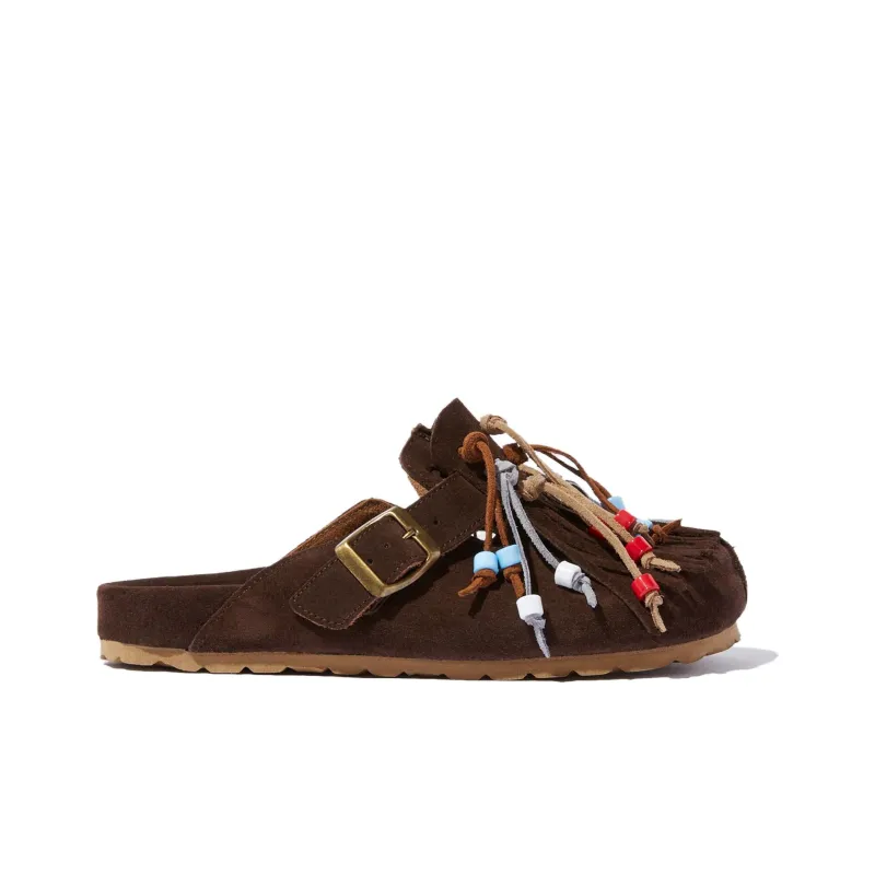 SCAROSSO Gea Tasselled Suede Slippers Women's-1