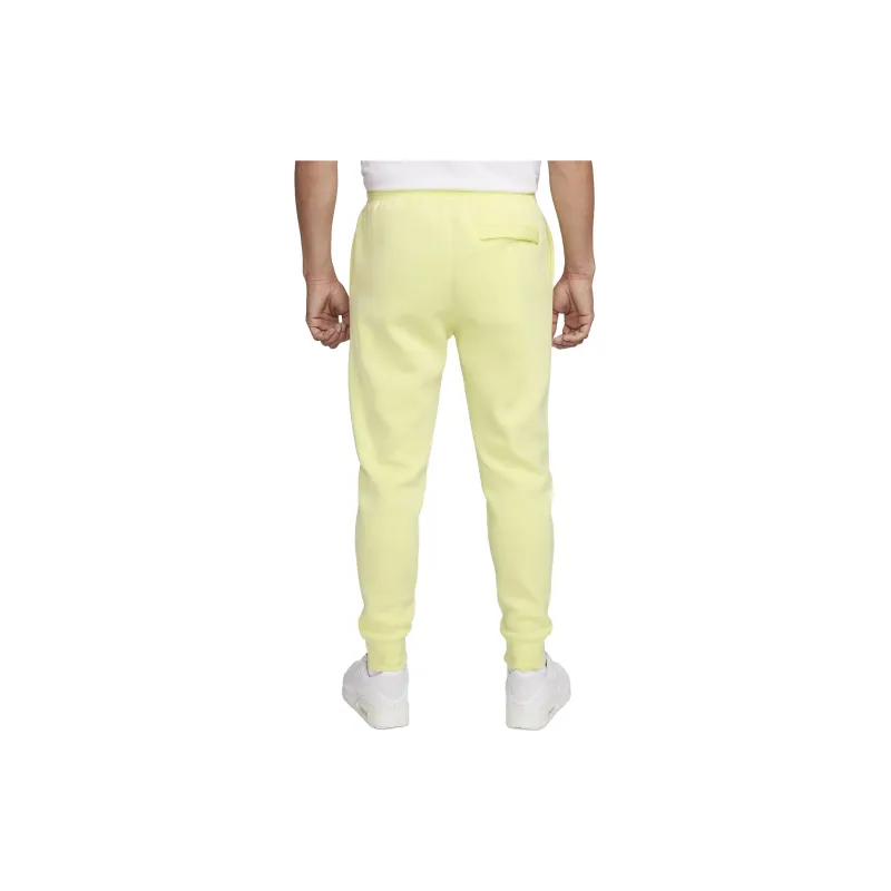 Nike Sportswear Club Fleece Joggers Solid Color Knitted Sports Pants Men's Yellow-1