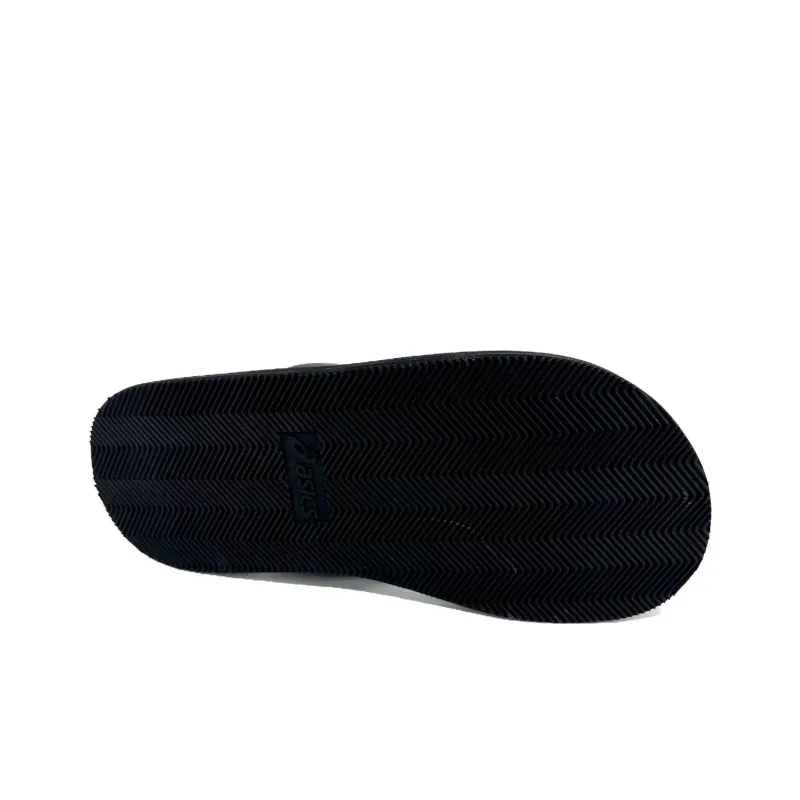 Asics Rubber Sole Slip Resistant Flip Flops Men's Black-4