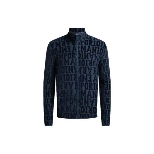 EMPORIO ARMANI Jackets Men Navy Blue