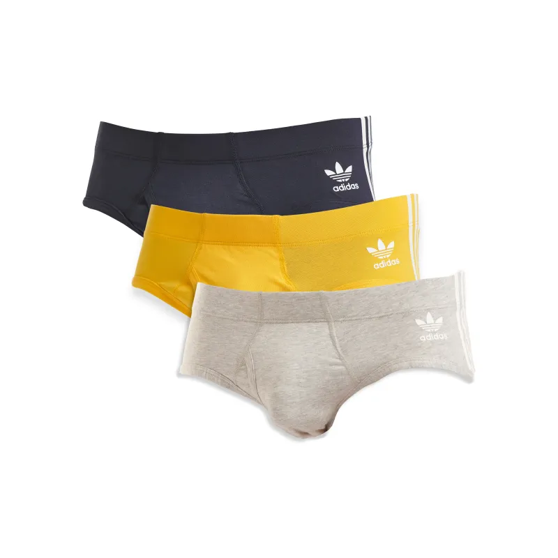 Adidas Originals Underpants Men's 3 Pack Midnight Blue/Orange/Gray-0