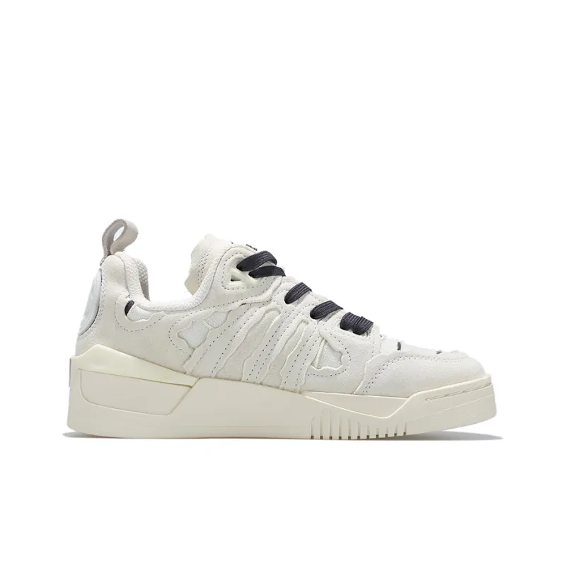 Palladium Low Top Skateboard Shoes Men's White Oyster Black-1