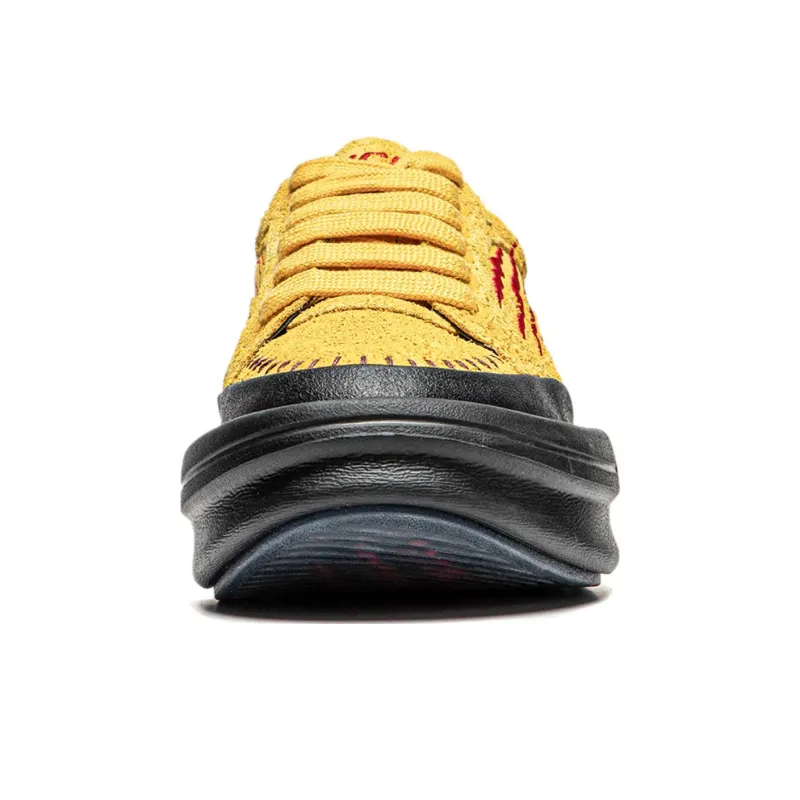 LIXIAOLONG x LiNing Gongfu YANG Cushioning Wear-Resistant Low-Top Casual Shoes Unisex Yellow-Brown-4