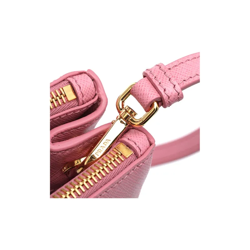 PRADA Leather Tote Bag, Shopping Bag, Shoulder Bag Regular Women's Pink-6
