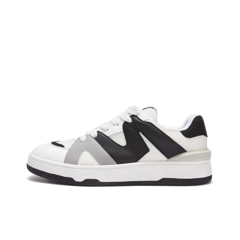 HERLOOK American Vintage Casual Shoes Low Top Skateboard Shoes Unisex Black White-0