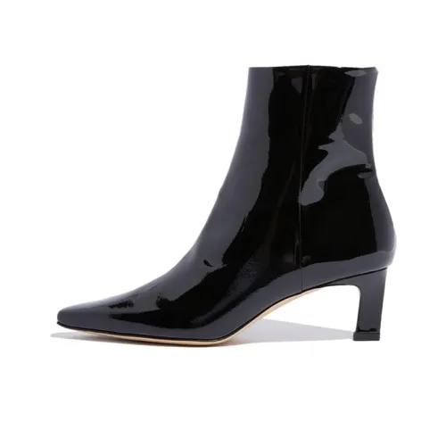 SCAROSSO Kitty 50mm Patent-leather Boots