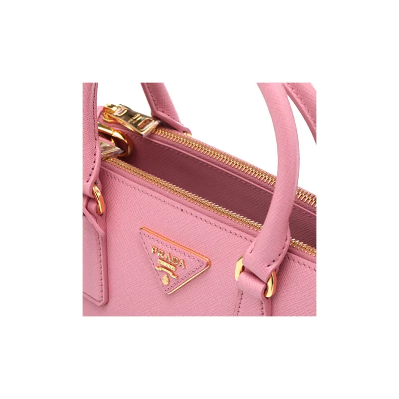PRADA Leather Tote Bag, Shopping Bag, Shoulder Bag Regular Women's Pink-5
