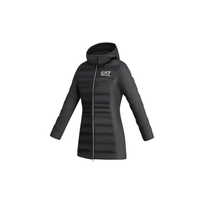 EMPORIO ARMANI Logo print Hooded Padded Coat-2