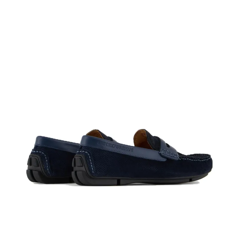 EMPORIO ARMANI Driver Tobacco Loafers-3