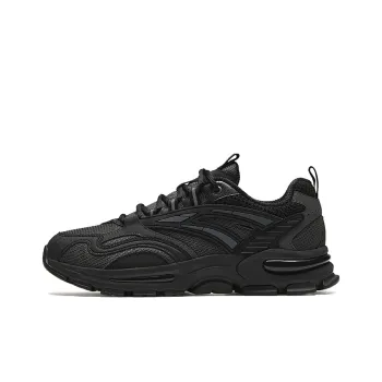 Anta Millennial Cushioned Wear Resistant Slip Resistant Low Top Casual Shoes Men's Gray Black