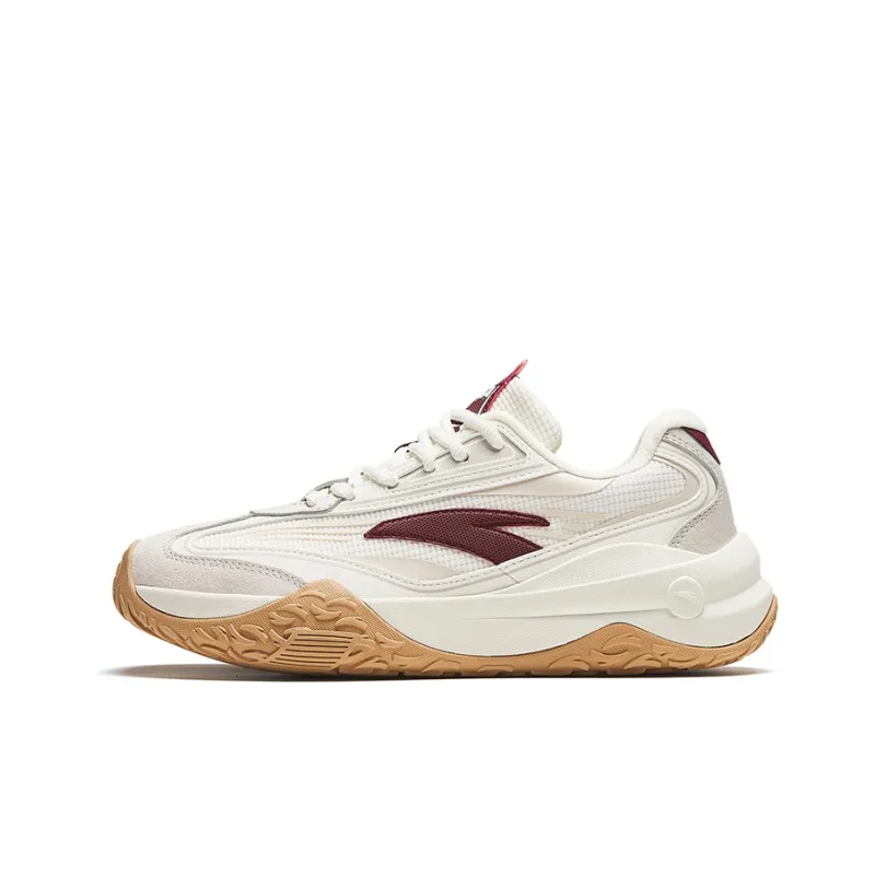 Anta Low Top Casual Shoes Women's White Red-0