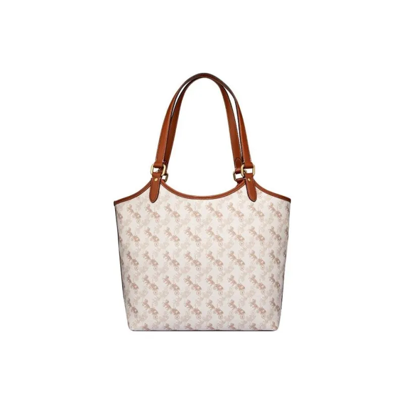 COACH Day Cow Leather Patchwork With Artificial Leather Combo Bag Handbag Shoulder Bag Women's Ivory White-3