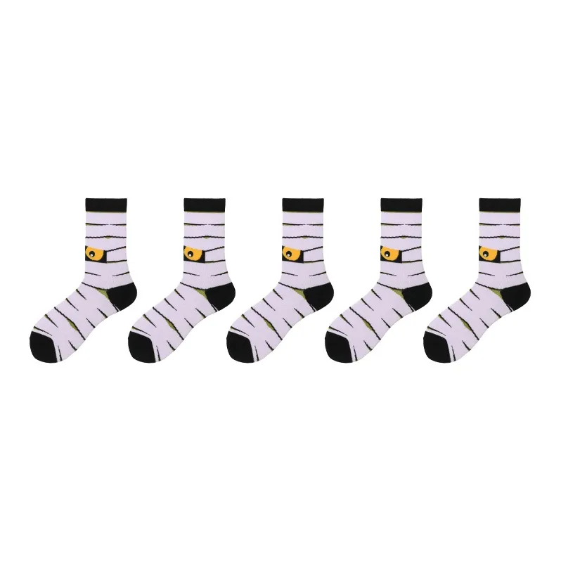 Woven Pear Mid-Calf Socks Unisex 5 Pack-3