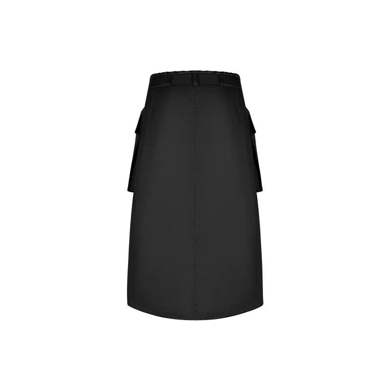 The Last Redemption 23AW Cargo Skirt Women's Black-1