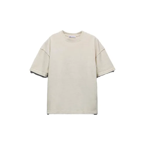 ZARA T-Shirts Women's Beige