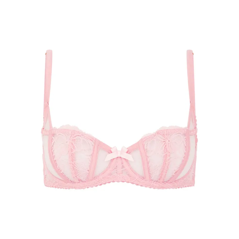 Agent Provocateur Rozlyn Picot trim Sheer lace Bra-1