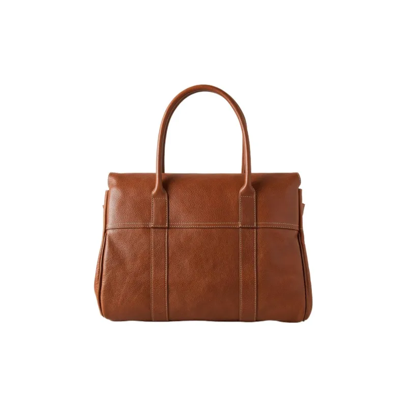 Mulberry Leather Briefcases Handbags Large Size Women's Brown-2