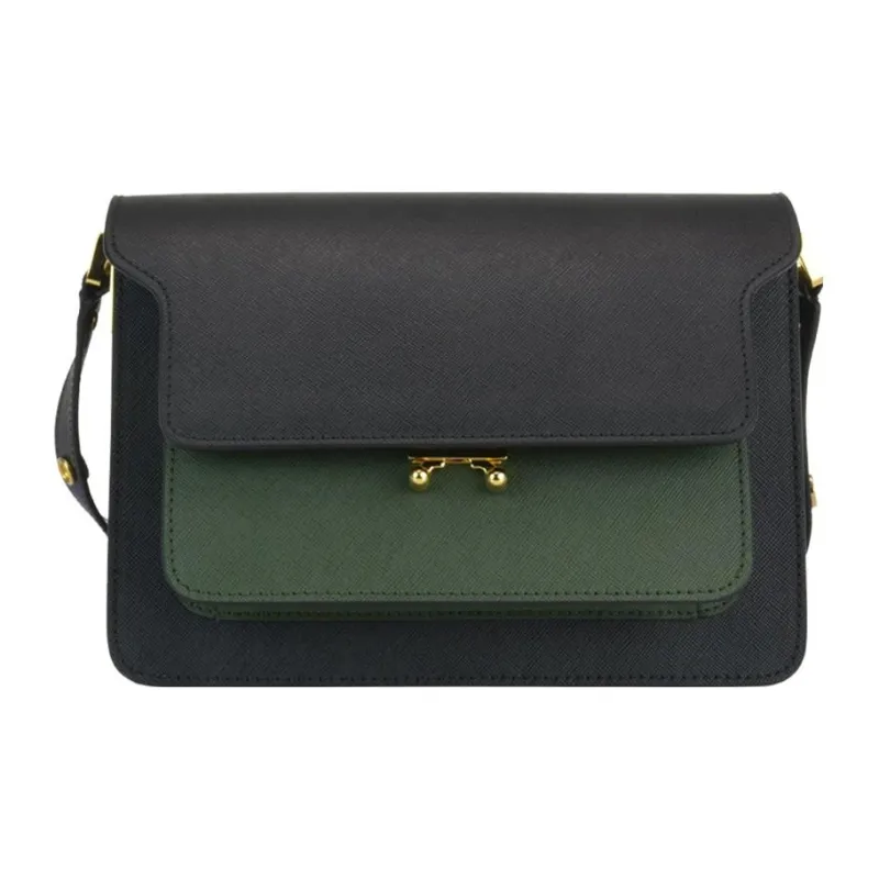 MARNI Trunk Cow Leather Trunk Bag Shoulder Bag Crossbody Bag Women's Black-1