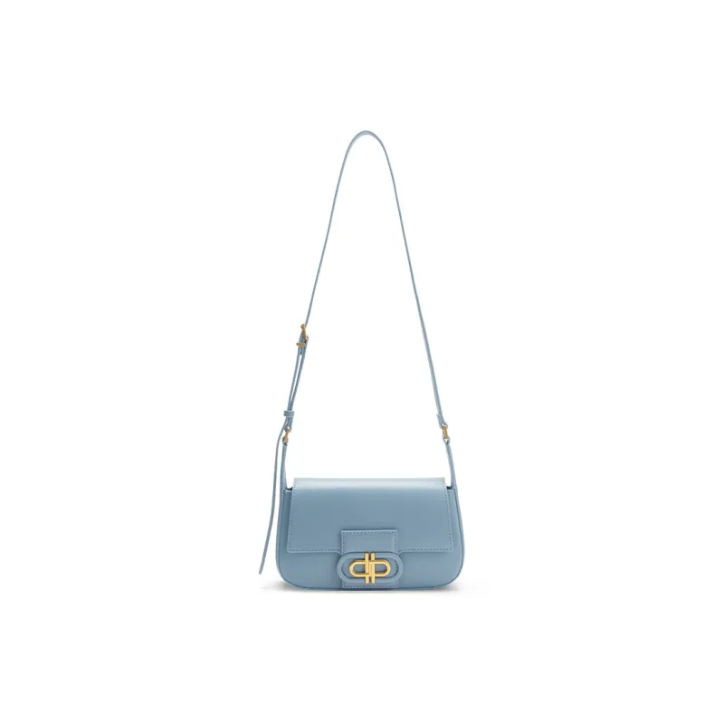PEDRO Icon Series Calfskin Shoulder Bag Shoulder Bag Women's Black/Light Gray/Blue-14