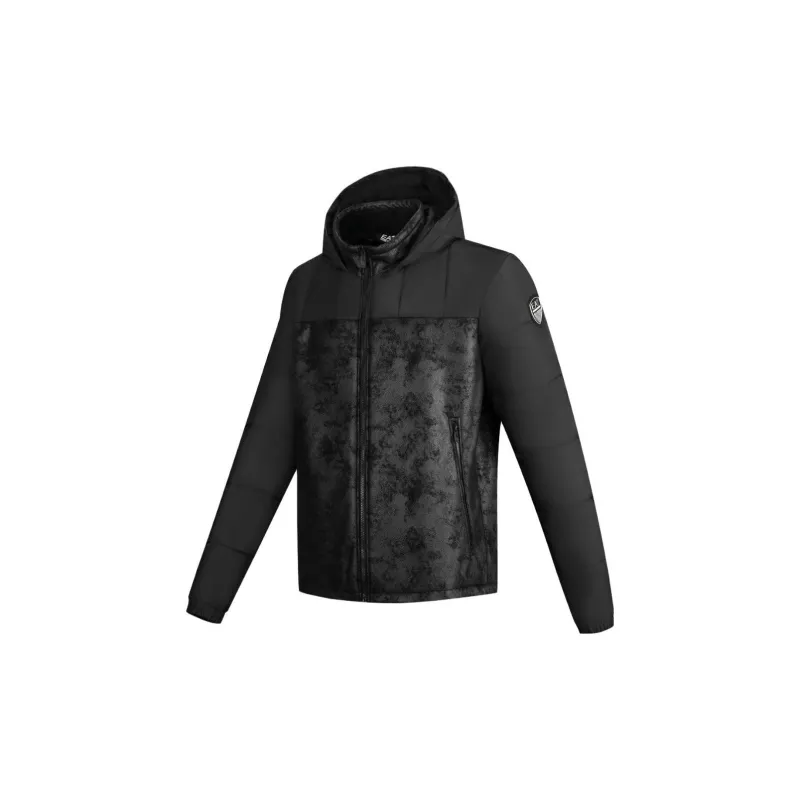 EMPORIO ARMANI EA7 FW23 Puffer Jacket Men's Black-2