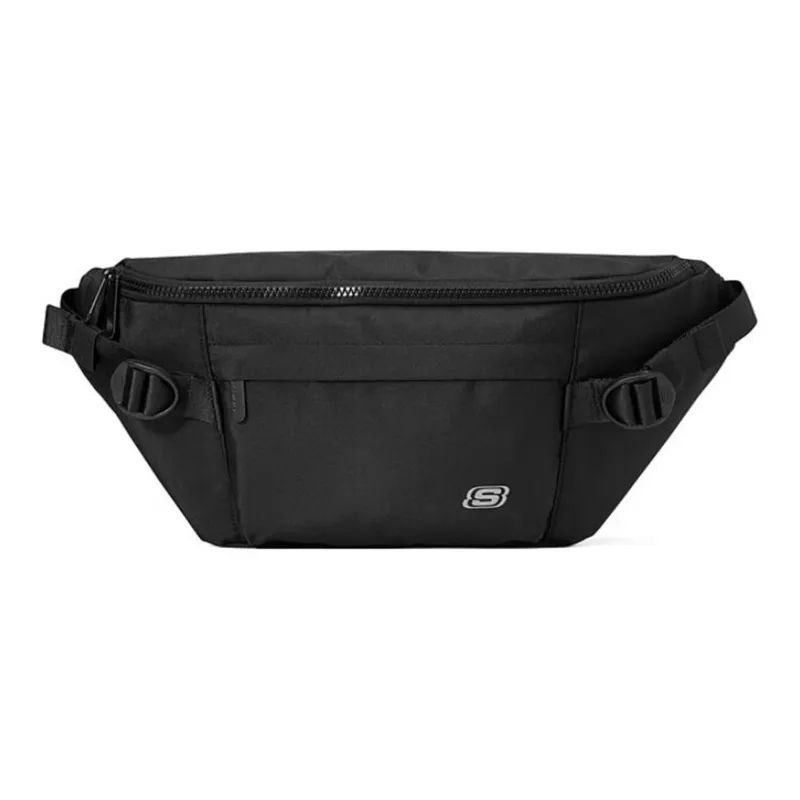 Skechers Fabric Cell Phone Pouch Fanny Pack Unisex Carbon Black-0