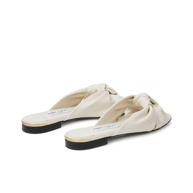 Jimmy Choo Slide Slippers Women's White-3