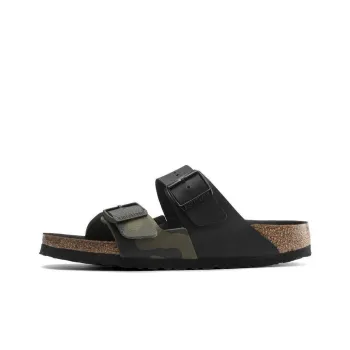 Birkenstock Slide Slippers Unisex Green Camouflage
