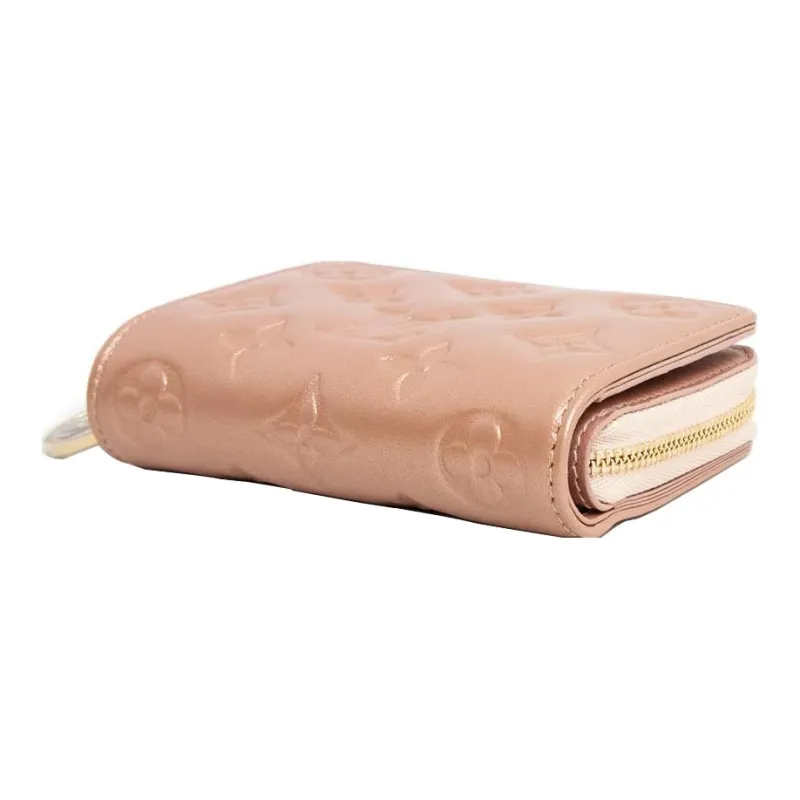 LOUIS VUITTON Sheepskin Wallet Regular Women's Rose Gold-4