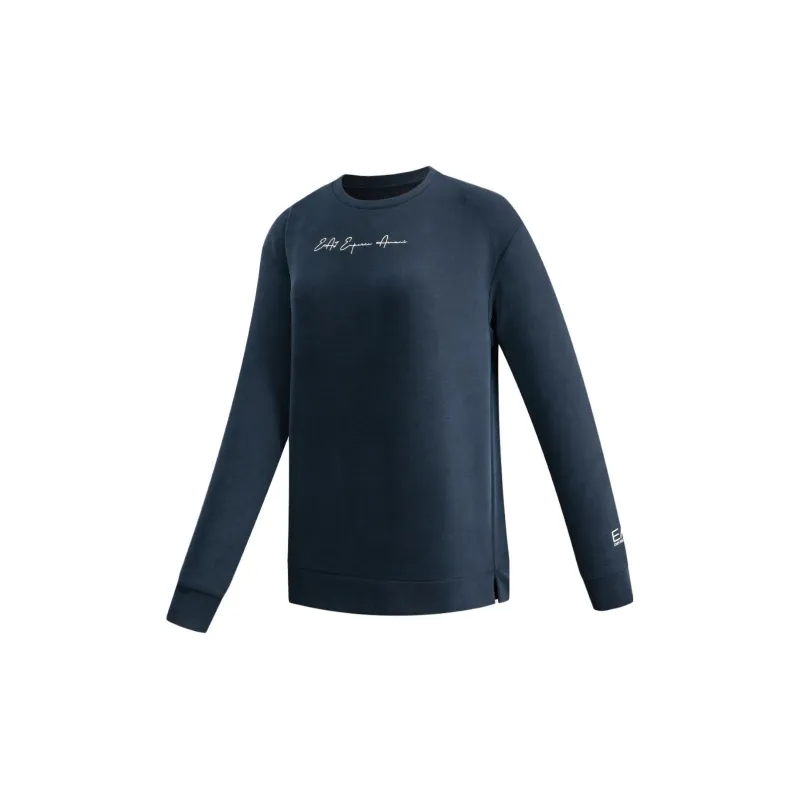 EMPORIO ARMANI EA7 FW23 Sweatshirt Women's Navy Blue-2