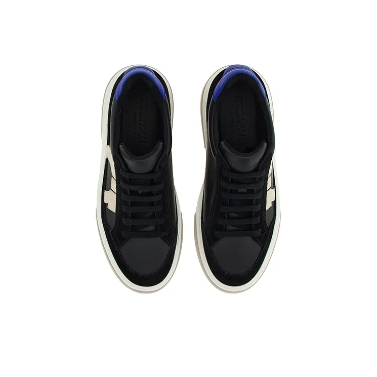 FERRAGAMO Gancini Panelled Leather Sneakers-2
