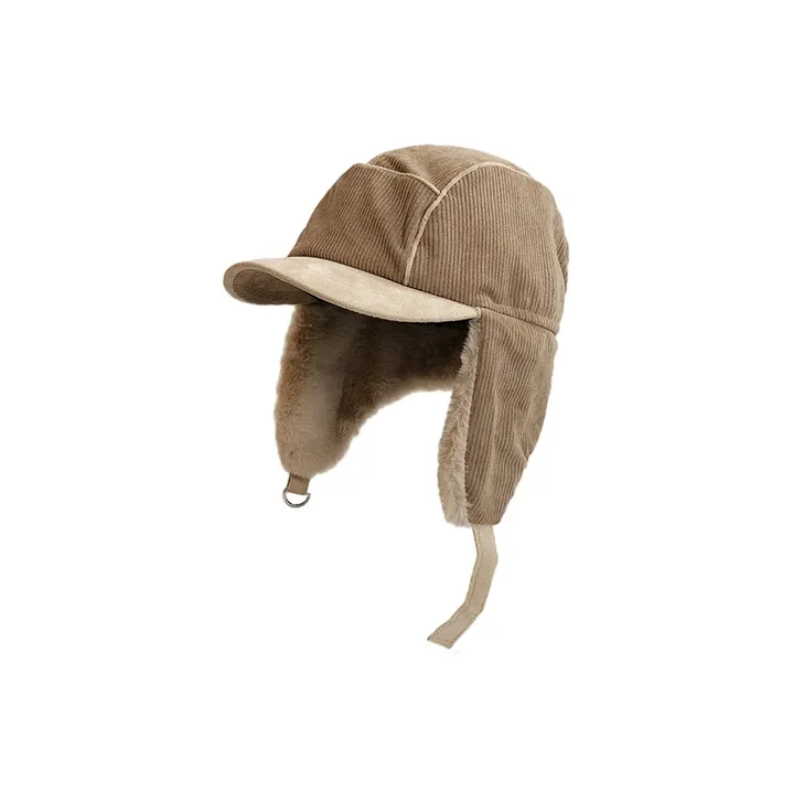 FREE RABBITⅡ Corduroy Trapper Hats Unisex-2