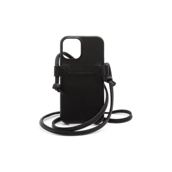 Yohji Yamamoto Leather IPhone 12 Mini Protective Case Bag Merch Unisex Black