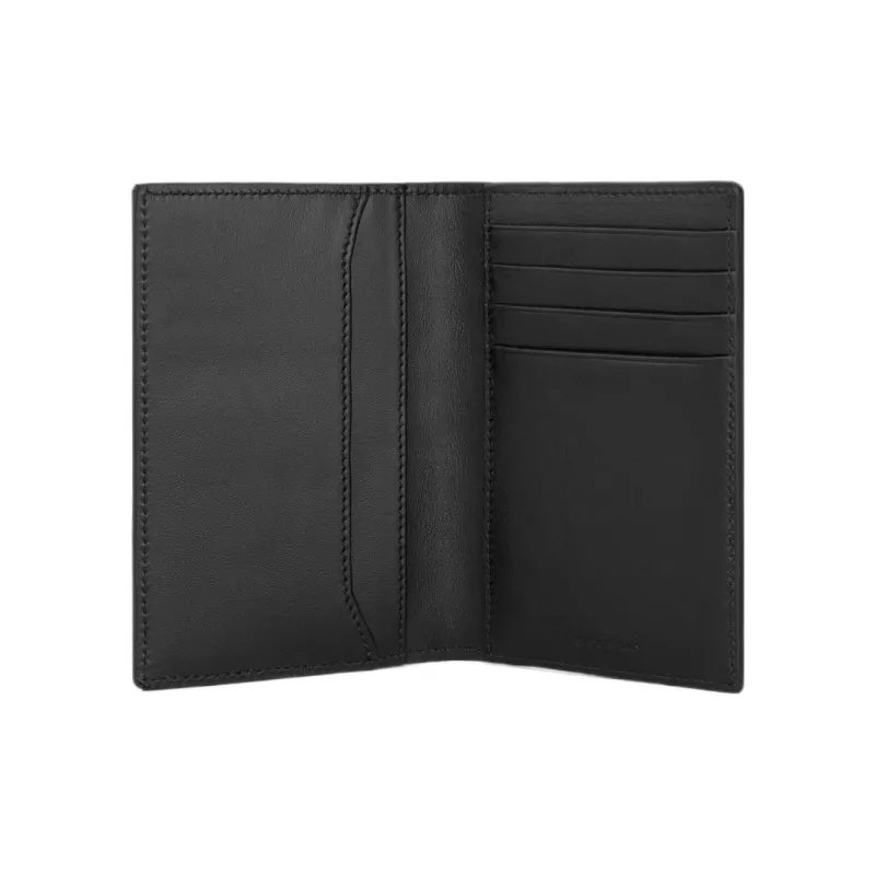 CELINE Lizard Embossed Calfskin Card Holder Regular Men's Black-3