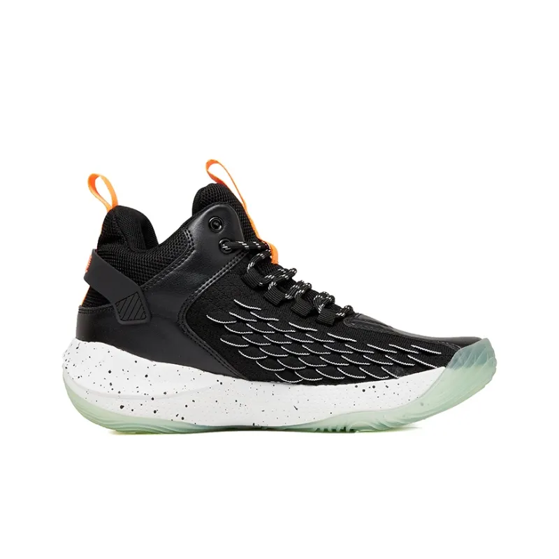 VOIT Anti Slip Wear Resistant Breathable Supportive Impact Resistant Lightweight High Top Basketball Shoes Men's Black-1