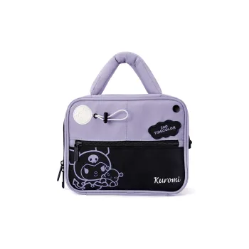 Zgo Sanrio, Collaboration IP Edition Polyester Portable Toiletry Storage Bag Trumpets Women's Black Purple