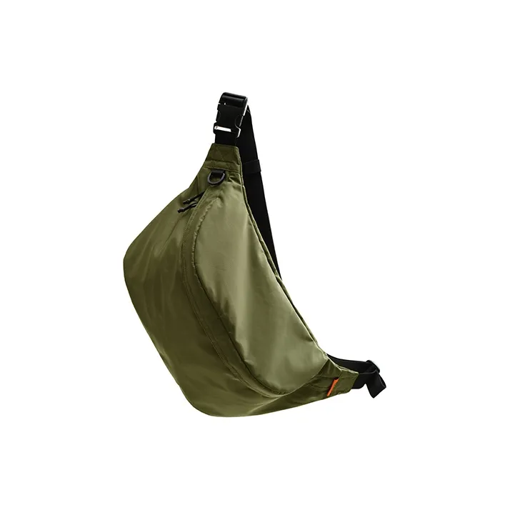 MYBRANDORIGINAL Nylon Cycling Sporty Style Crossbody Bag Medium Size Men's Green/Black-2
