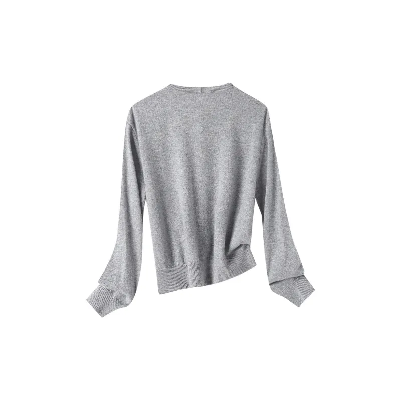 H YXIANG Cashmere Sweater Women's-4