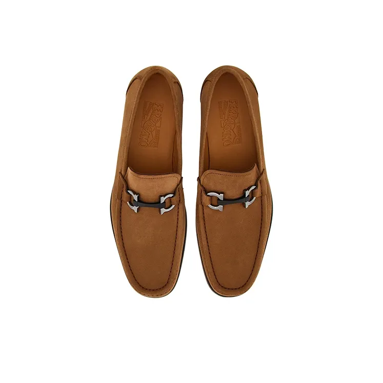 FERRAGAMO GANCINI Loafers Men's Brown-3