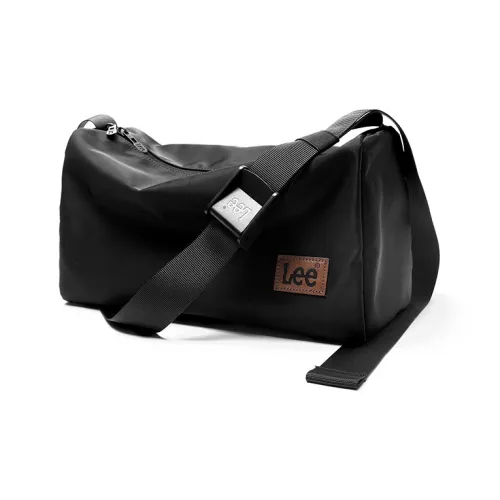 DOSRFINI Cow Leather Shoulder Bag For Commute Crossbody Bag Regular Mens Black