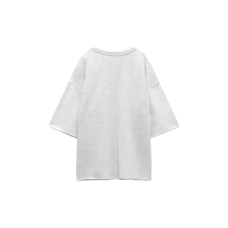 ZARA Sweatshirts Women's Zebra Print Gray-1