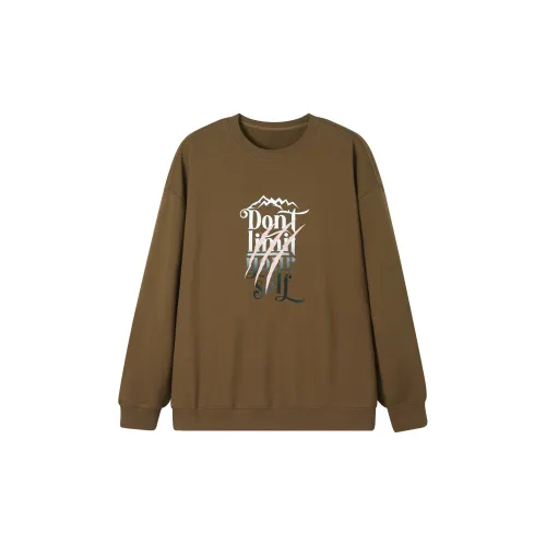 WOLF CODE Sweatshirts Unisex Coffee Brown