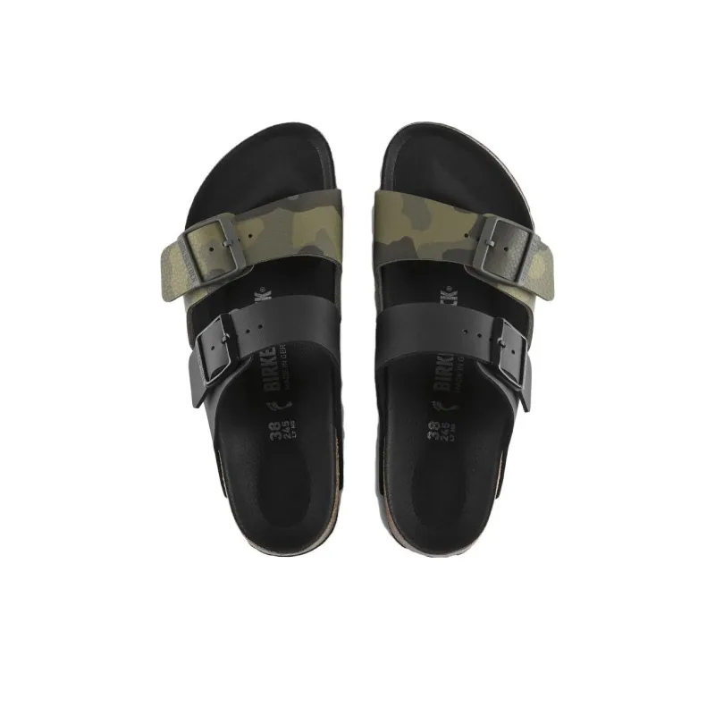 Birkenstock Slide Slippers Unisex Green Camouflage-3