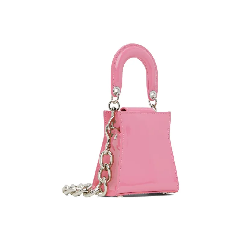 Vivienne Westwood Calfskin Shoulder Bag Crossbody Bag Handbag Small Size Women's Pink-2