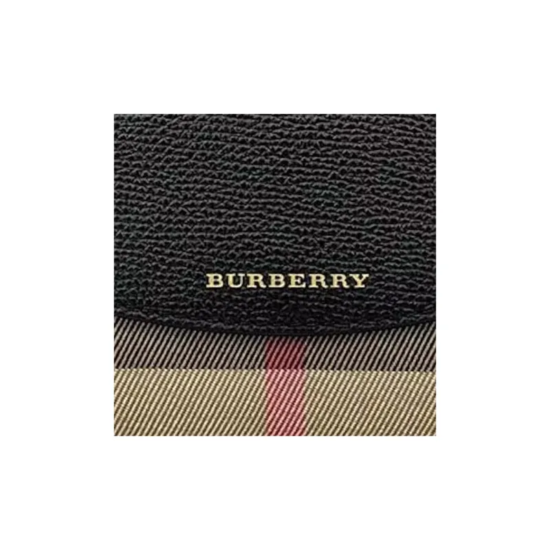 Burberry Leather Card Clip Card Holder Wallets Small Size Women's Black-3