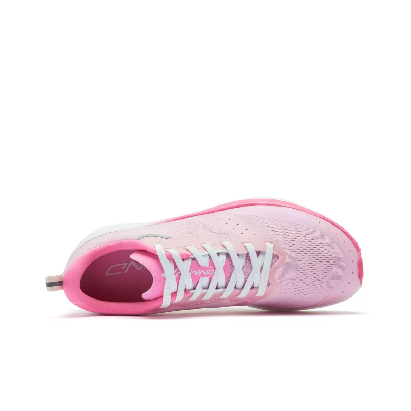 QIAODAN Strong Winds SE Cushioning Anti Slip And Wear Resistant Low Top Running Shoes Women's Pink-3