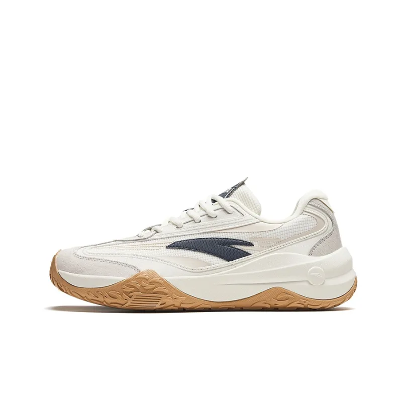 Anta Low Top Casual Shoes Men's White Gray Blue-0