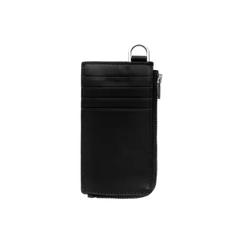 COS Cow Leather Card Clip Card Holder Regular Men's Black