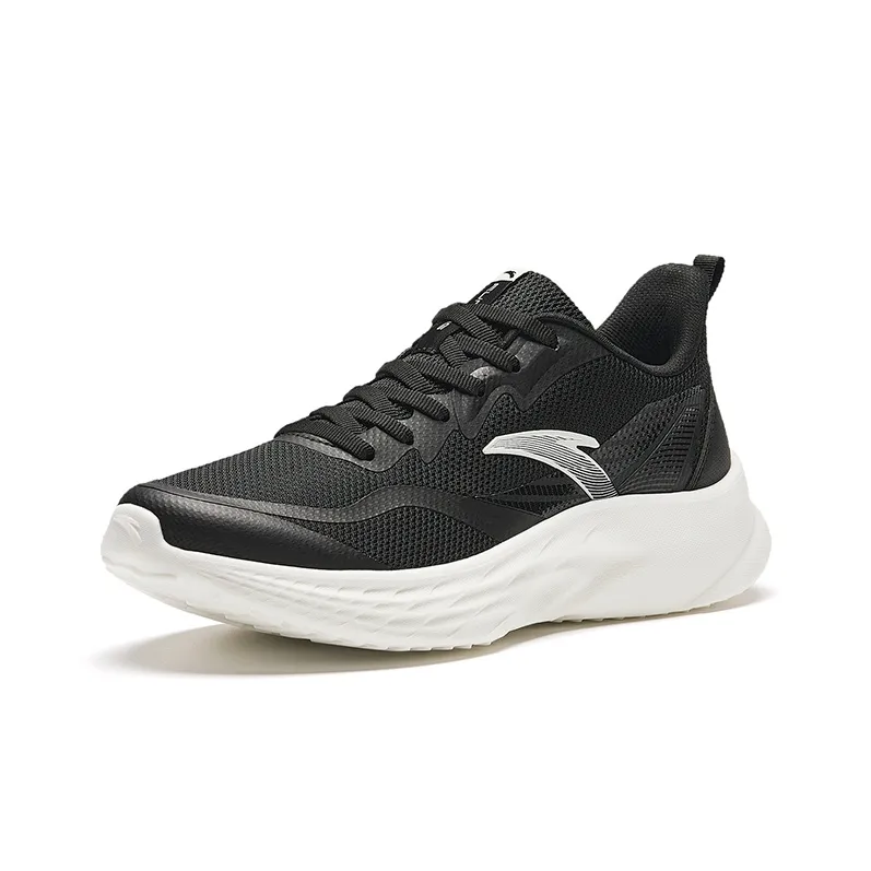 Anta Cushioning Wear Resistant Low Top Casual Running Shoes Women's Black-1